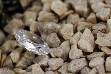 Mücevherler için kristal zirkon elmas boncukları yakın çekim 