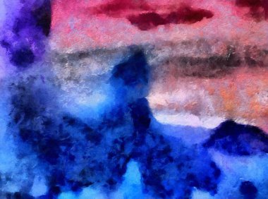 Karışık renklerde soyut arka plan. Yağ ve suluboya tasarımı e