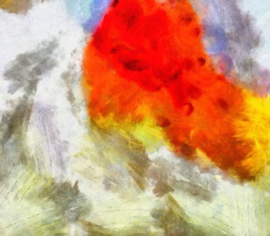 Yağlı yaratıcı soyut boyama arka plan. Dokulu fırça str