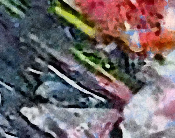 Makro-Kunstwerk Teil, Ölfarbe Hintergrund, Nahaufnahme Kunstfragment, — Stockfoto