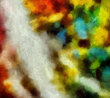 Tuval üzerinde orijinal soyut resim. Karışık ortam düzeni. El. 