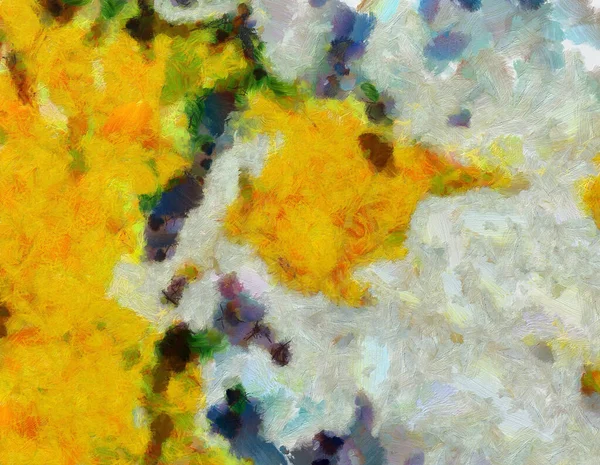 Ursprüngliche abstrakte Malerei auf Leinwand. Mischmasch. Hand — Stockfoto