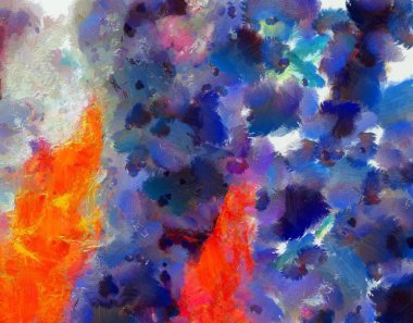 Yaratıcı fikirler için grunge dokusu tasarladım. Makro fırça darbeleri