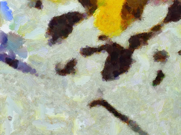 Різнокольорові штрихи пензля в структурі олії. гранж образотворче мистецтво змішане — стокове фото