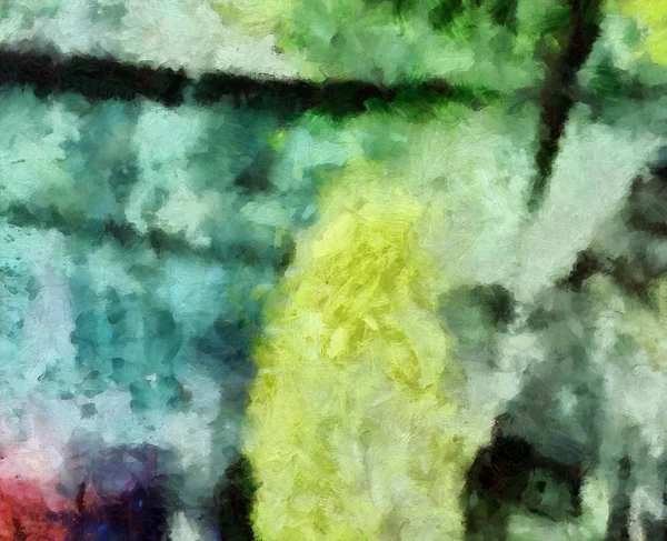 Origineel abstract schilderij op doek. Gemengde media patroon. Hand — Stockfoto