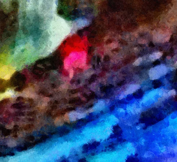 Pinceladas multicoloridas na estrutura do óleo. Grunge arte mista — Fotografia de Stock