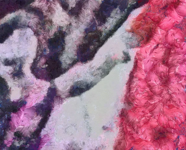 Πολύχρωμες πινελιές στη δομή του λαδιού. Grunge λεπτή τέχνη μικτή — Φωτογραφία Αρχείου