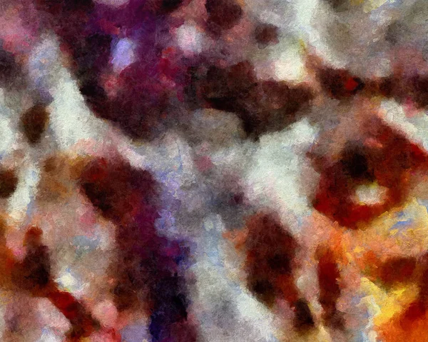 Coups de pinceau multicolore dans la structure de l'huile. Beaux-arts Grunge mélangé — Photo