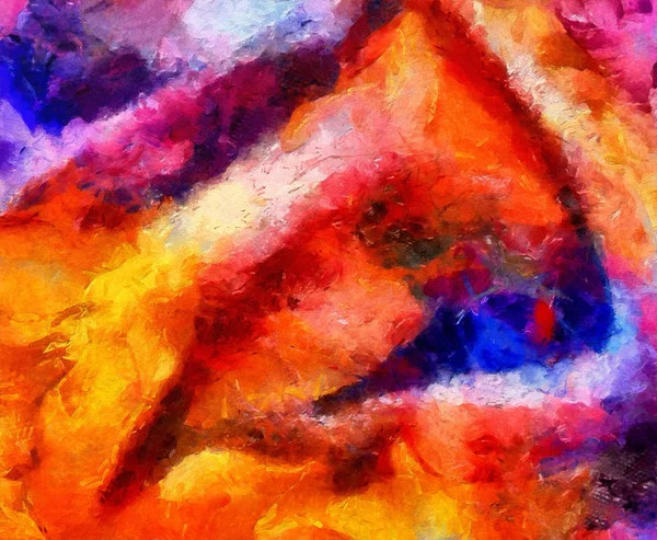 Multicolor brush strokes in oil structure. Grunge fine art mixed — Stock Photo, Image