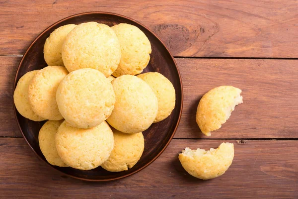 Homemade Brazilian Cheese Buns Pao Queijo — Stock Photo, Image