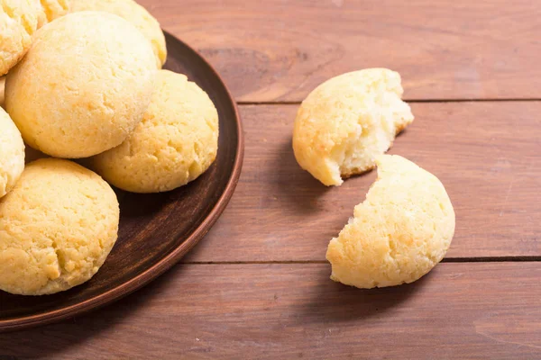 Homemade Brazilian Cheese Buns Pao Queijo — Stock Photo, Image