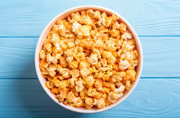 Ser Żółty Popcorn Miski Przekąska Dla Kina — Zdjęcie stockowe