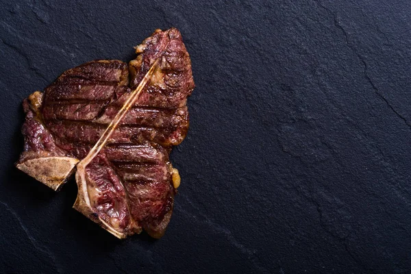 Grilovaný Hovězí Steak Porterhouse Bone Grilování Maso — Stock fotografie