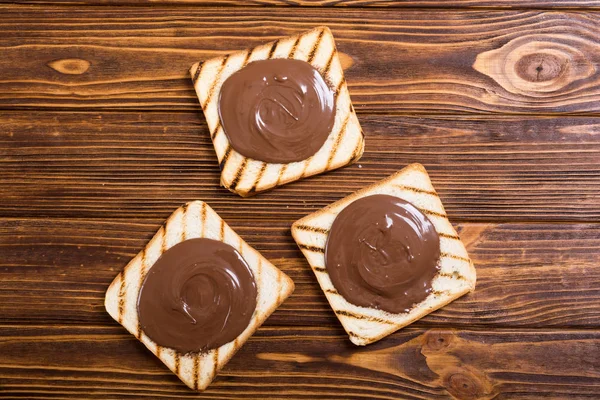 Бутерброд Нугой Шоколадом — стоковое фото
