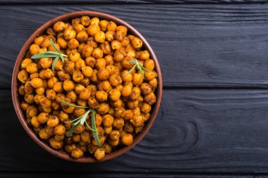 Leblebi rosemary ile. Pişmiş gıda snack .