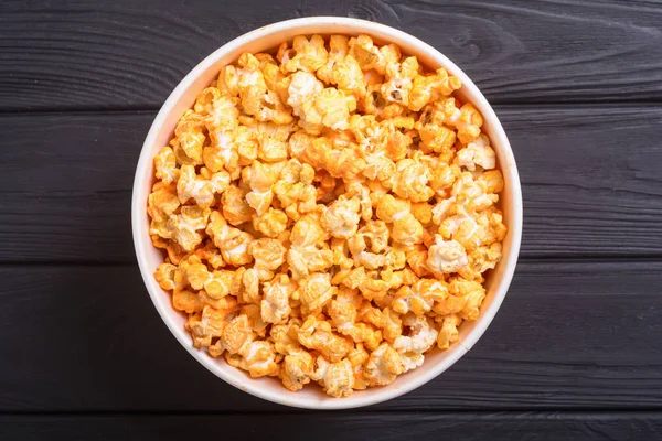 Ser Żółty Popcorn Miski Przekąska Dla Kina — Zdjęcie stockowe