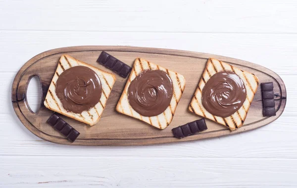 Nut Nougat Cream Sandwich Chocolate — Stock Photo, Image