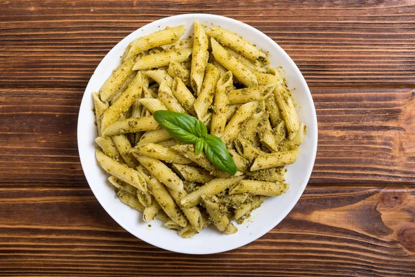 Italian Penne Pasta Sauce Pesto — Stock Photo, Image