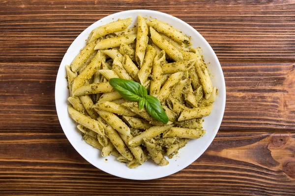 Penne Italiane Con Pesto Sugo — Foto Stock