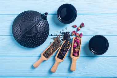 Geleneksel Çin bitkisel çay. Asya sağlıklı gıda backgeound