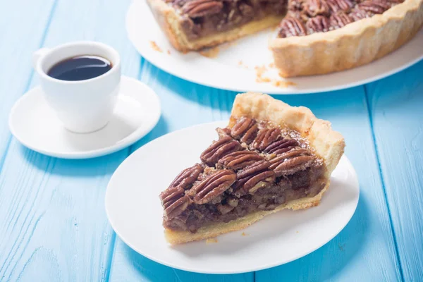 Sonbahar Amerikan cevizli turta. Şekerli tatlı. Gıda arka plan