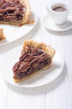 Sonbahar Amerikan cevizli turta. Şekerli tatlı. Gıda arka plan