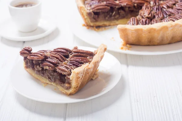 Autumn american pecan pie — Stock Photo, Image