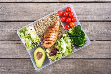 Öğle yemeği ile Gıda plastik konteyner