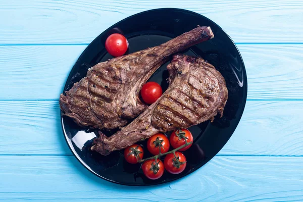 Grilled beef tomahawk steak — Stock Photo, Image