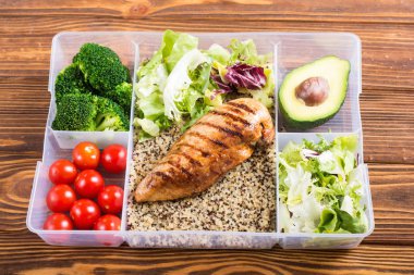 Öğle yemeği ile Gıda plastik konteyner