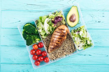 Öğle yemeği ile Gıda plastik konteyner