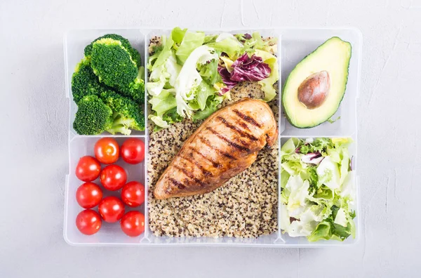 Food plastic container with lunch — Stock Photo, Image