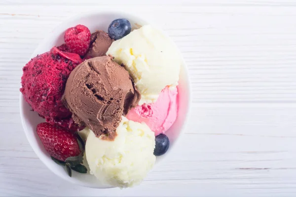 Mistura de bola de sorvete — Fotografia de Stock