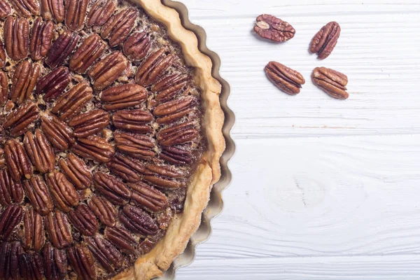 Autumn american pecan pie — Stock Photo, Image