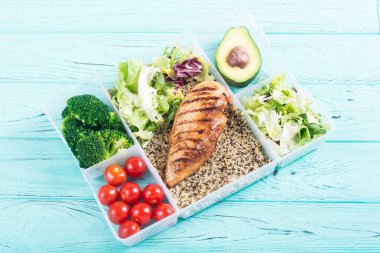 Öğle yemeği ile Gıda plastik konteyner