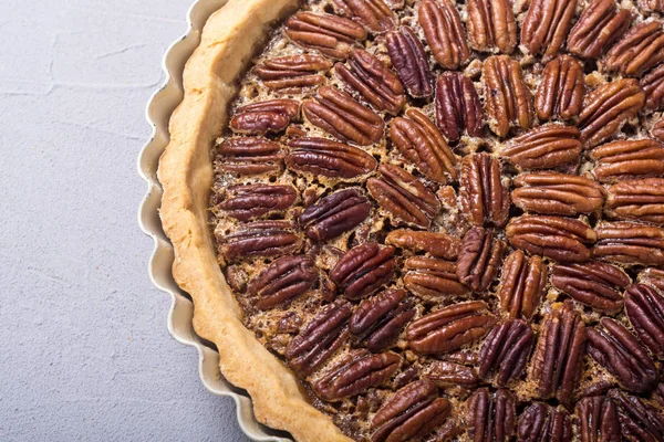 Autumn american pecan pie — Stock Photo, Image