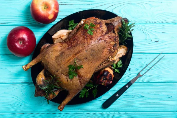 Geroosterde gebakken eend — Stockfoto