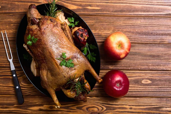 Geroosterde gebakken eend — Stockfoto