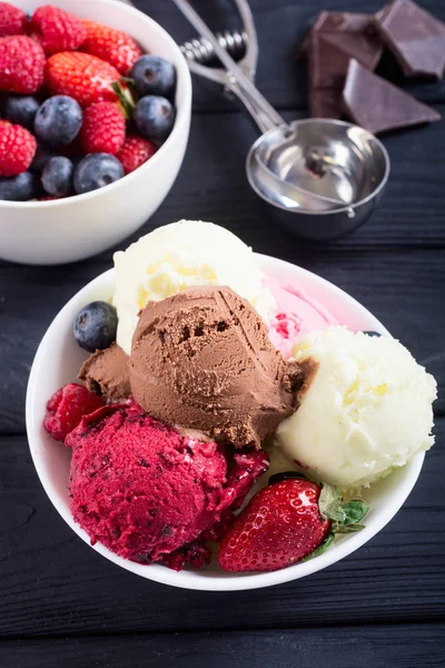 Mix di palline gelato — Foto Stock