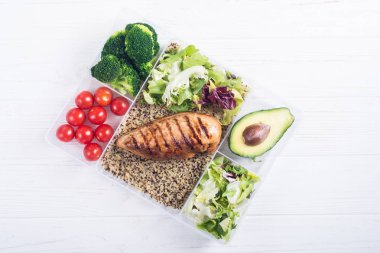 Öğle yemeği ile Gıda plastik konteyner