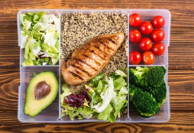 Öğle yemeği ile Gıda plastik konteyner