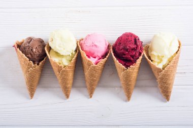 dondurma waffle koniler 