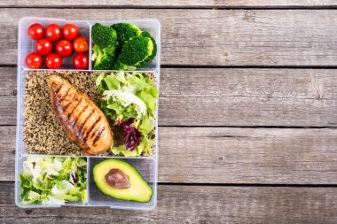 Öğle yemeği ile Gıda plastik konteyner