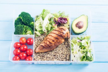 Öğle yemeği ile Gıda plastik konteyner