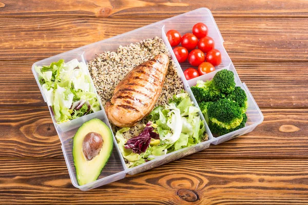 Öğle yemeği ile Gıda plastik konteyner