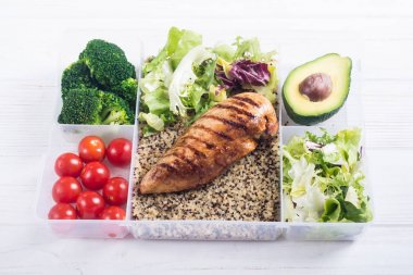 Öğle yemeği ile Gıda plastik konteyner