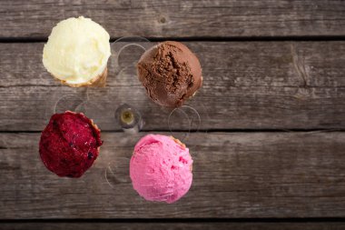 dondurma waffle koniler 