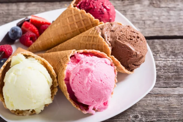 Ice cream waffle cones