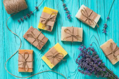 Lavander ile el yapımı doğal sabun 