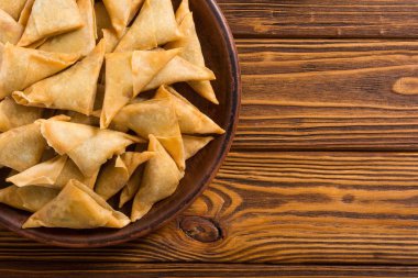Geleneksel Asya vejetaryen gıda samosa
